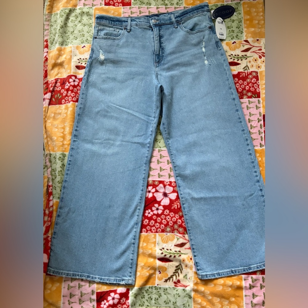 ❤️Scoop Women’s Wide Leg, low slung Jeans, Sizes 12 NWT - Picture 7 of 7